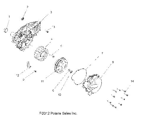 ENGINE, STATOR and FLYWHEEL - R15RAA76AA/AJ (49RGRSTATOR136X6)