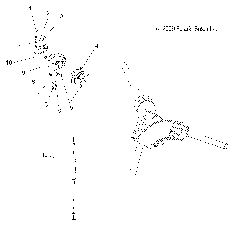 ENGINE, THROTTLE CONTROL ASM. - S12PP7FSL (49SNOWTHROTTLE10FSTTRG)