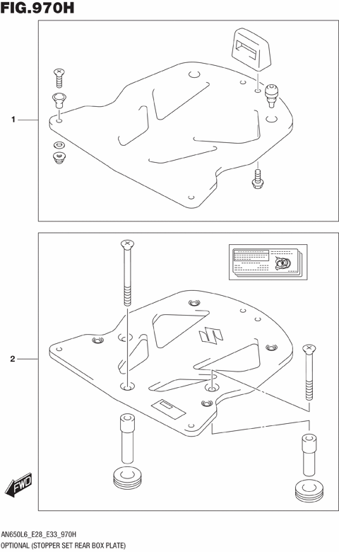 OPTIONAL (STOPPER SET REAR BOX PLATE)