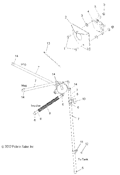 FUEL SYSTEM, FUEL PUMP and LINES - S13PR5BSA/BSL/PS5BSL/BEL (49SNOW FUELLINE13550)