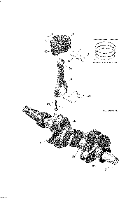 01- Crankshaft, Pistons and Balance Shaft - 900 ACE