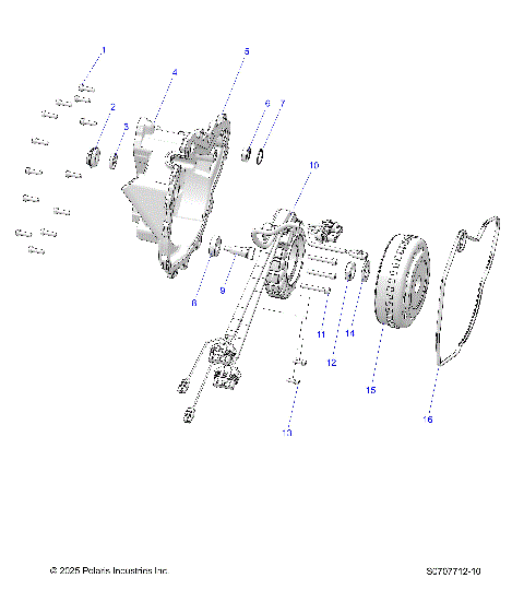 ENGINE, STATOR COVER & FLYWHEEL
