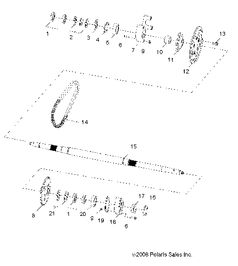 WHEELS, REAR AXLE - A09VA17AA/AD (49RGRAXLE09RZR170)