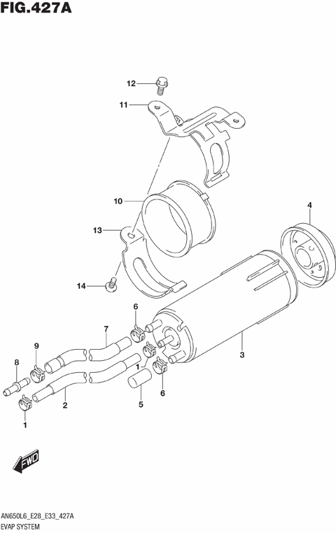 EVAP SYSTEM (AN650L6 E33)