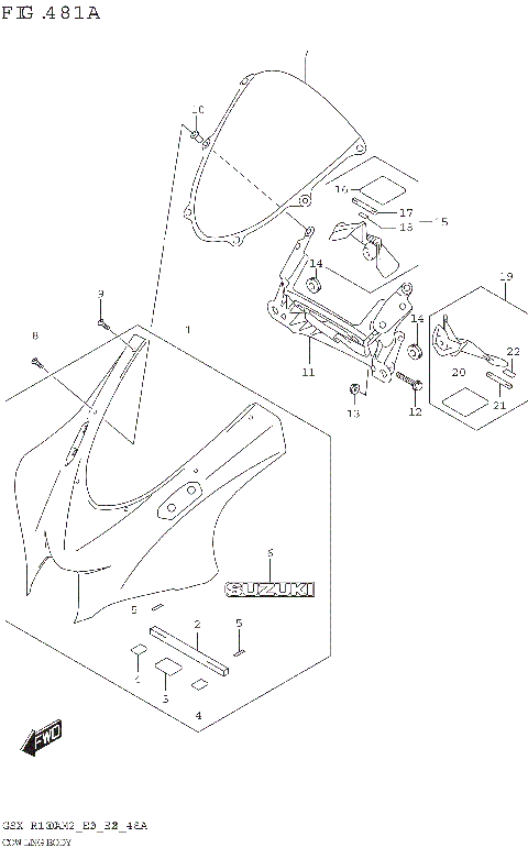 COWLING BODY (GSX-R1000A)