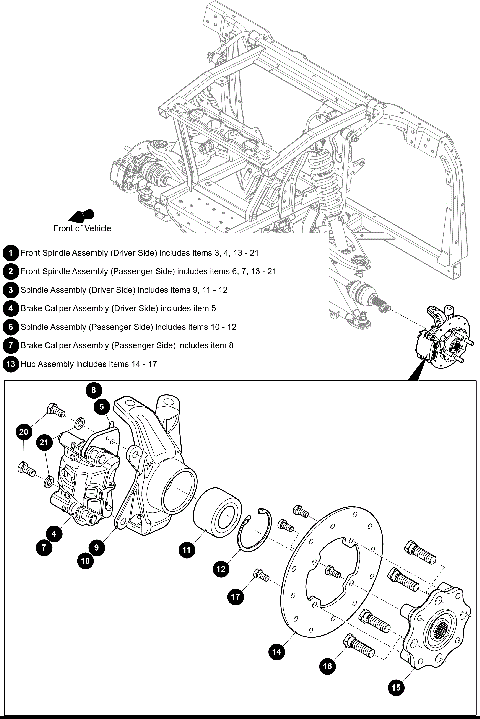 FRONT SPINDLE ASSEMBLY