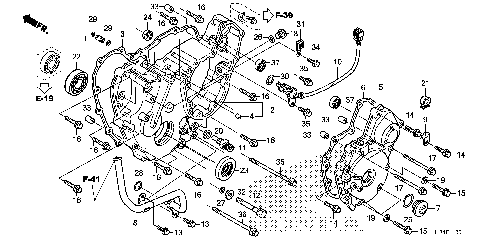 REAR CRANKCASE COVER