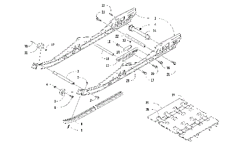 SLIDE RAIL AND TRACK ASSEMBLY [104847]