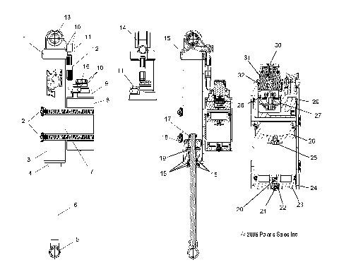 SHOCK, REAR TRACK (7043246) - S07PS6FS/FSA (49SNOWSHOCKREAR7043246)