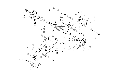 REAR SUSPENSION REAR ARM ASSEMBLY [98937]