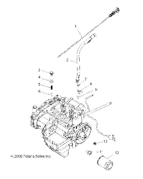 ENGINE, OIL FILTER and DIPSTICK - R10HR76AG/AR (49RGROILFILTER10800CREW)