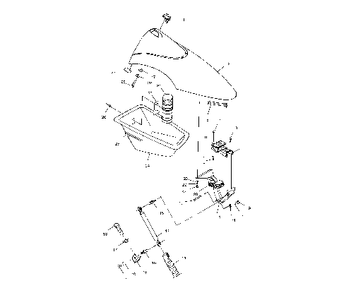 FRONT STORAGE COMPARTMENT - W004999D (4955805580A008)