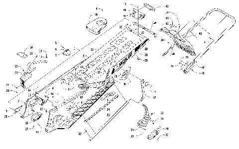 TUNNEL, REAR BUMPER, AND SNOWFLAP ASSEMBLY [104448]