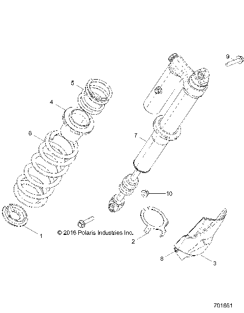 SUSPENSION, REAR SHOCK MOUNTING - Z19VDE99FK/S99CK/FK (701661)