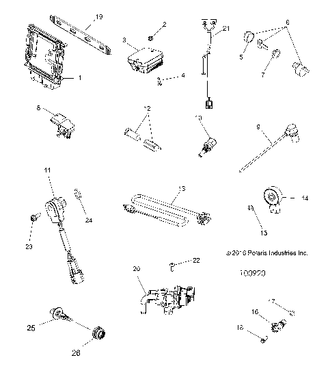 ELECTRICAL, SWITCHES, SENSORS, ECU and CONTROL MODULES - A18SVE95BR [100920]