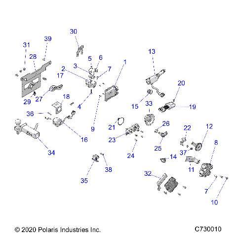 ELECTRICAL, COMPONENTS, LICENSE PLATE AND HITCH - R21TAE99FA/SFA/SCA/SCK/EA/EK (C730010)