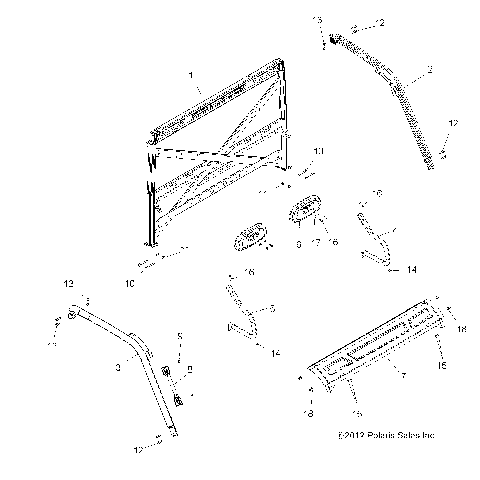 CHASSIS, CAB FRAME - R13UH88/UH9E ALL OPTIONS (49RGRCAB13900XP)