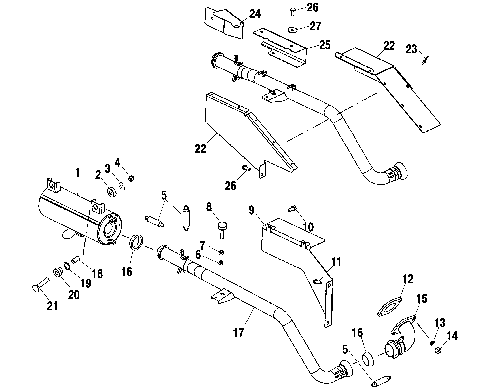 EXHAUST SYSTEM - A10RD50AA (4970977097B01)