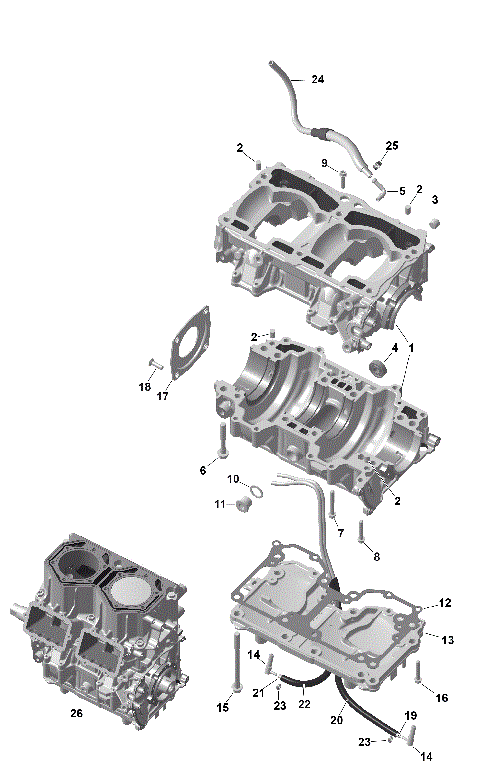 01- ROTAX - Crankcase