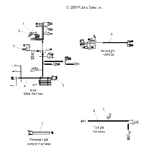 ELECTRICAL, HARNESSES - S10NT5BSL/BSM/BEL/BSF (49SNOWHARNESS10TRLTRG)