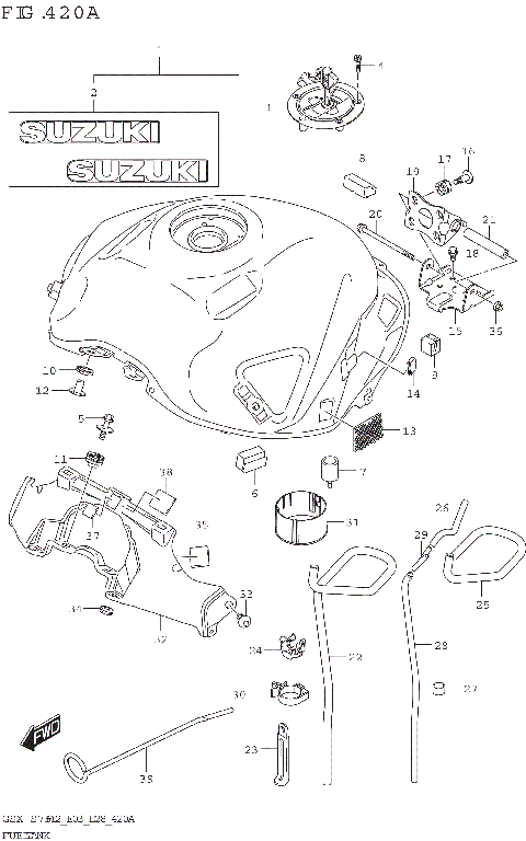 FUEL TANK (GSX-S750,GSX-S750A:E03,E28)