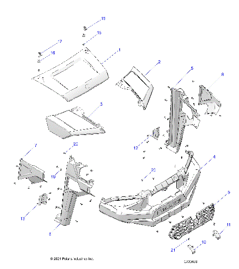 BODY, HOOD, and FRONT FENDERS - R22M4A57B1/EB5/B9 (C733456)