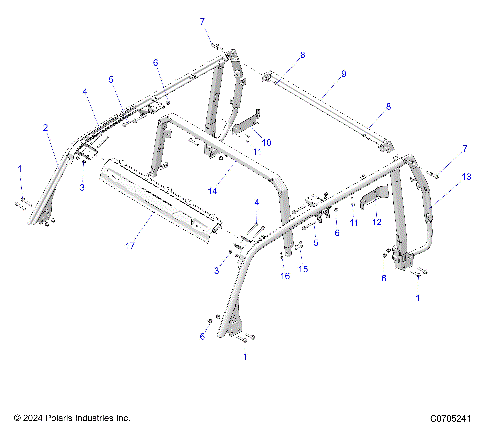 CHASSIS, ROLLOVER PROTECTION 5P