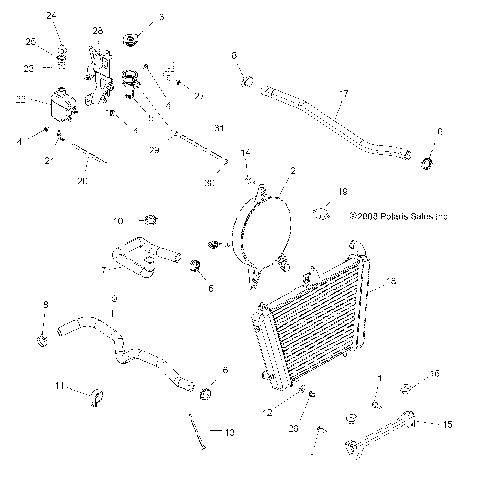 ENGINE, COOLING SYSTEM - A10LH46AX/AZ (49ATVCOOL09SP400)