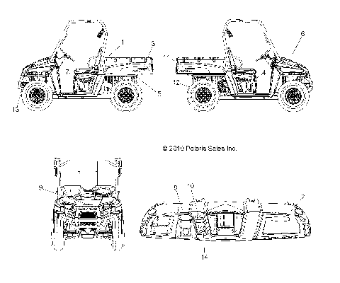 BODY, DECALS - R11RH45AG/AH/AR (49RGRDECAL11400HO)