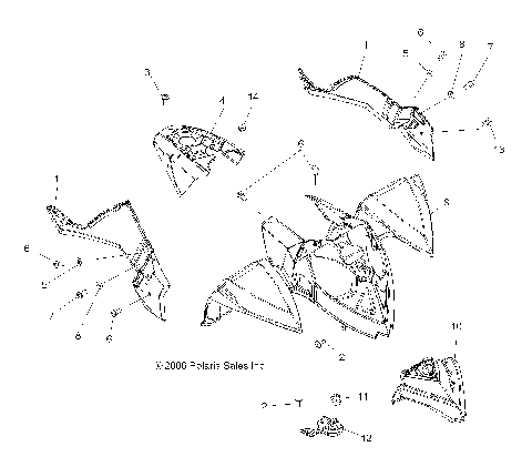CAB, FRONT and SIDE PANELS - A07GP52AA/AB (49ATVCAB07OUT525)