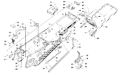TUNNEL, REAR BUMPER, AND SNOWFLAP ASSEMBLY [104316]