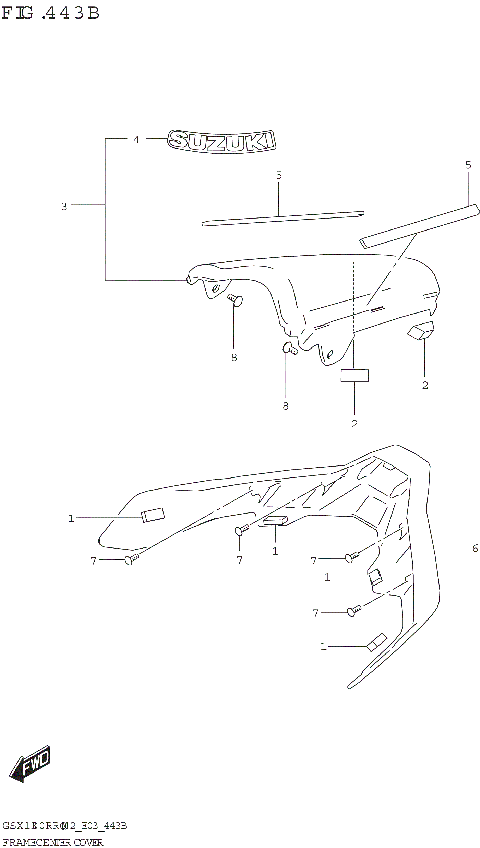 FRAME CENTER COVER (GSX1300RRQZ)