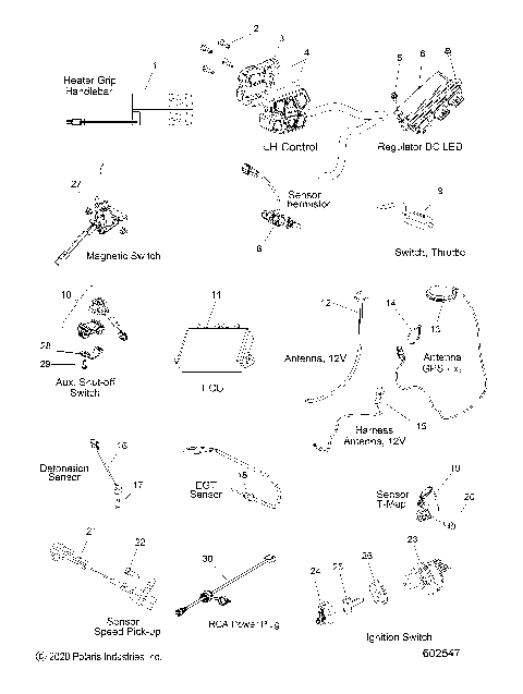 ELECTRICAL, SWITCHES, SENSORS and COMPONENTS - S22TDE8RS ALL OPTIONS (602547)