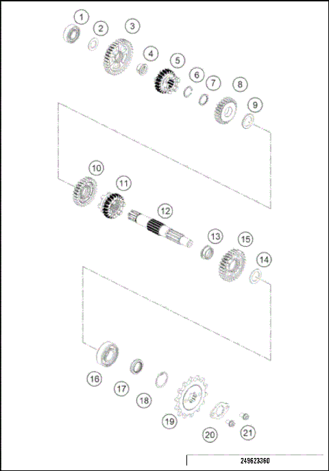 TRANSMISSION II - COUNTERSHAFT