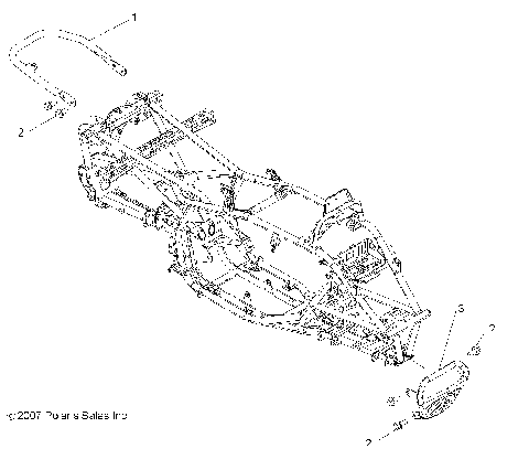 CHASSIS, BUMPER and GRAB BAR - A08GP52AA (49ATVBUMPER08OUT525)