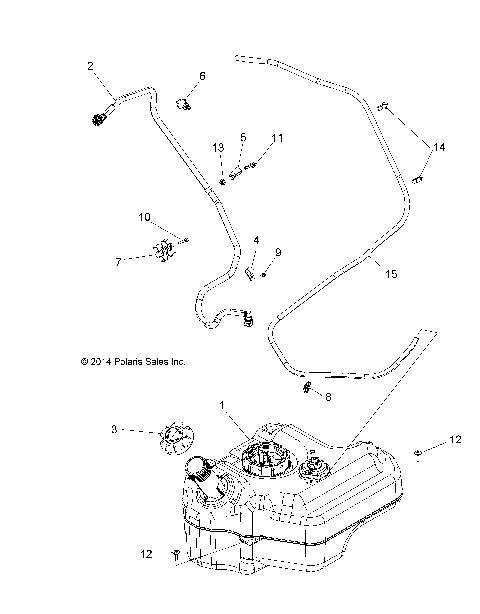 BODY, FUEL TANK - A16DAA57A5/A7/L2/E57A9/E57AM (49ATVFUEL15ACE570)