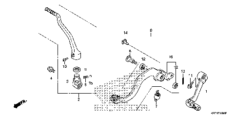 PEDAL@KICK STARTER ARM