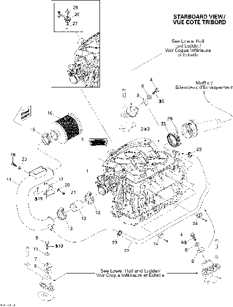 01- Engine And Air Intake Silencer