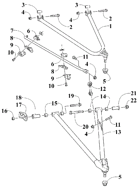A-ARM AND SWAY BAR ASSEMBLY [108892]