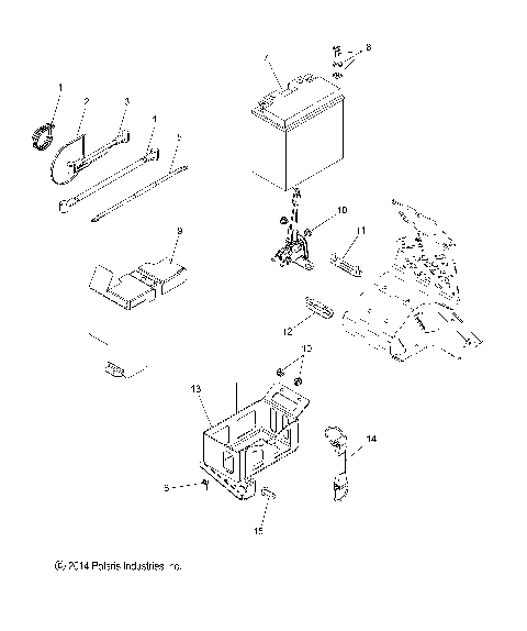 ELECTRICAL, BATTERY and CABLES - S15DP8 (49SNOWBATTERY15PROS)