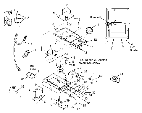 ELECTRICAL BOX HURRICANE B974473 and Intl. HURRICANE I974473 (4941044104B010)