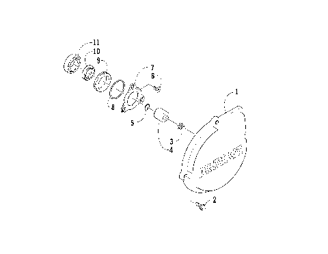 OUTER MAGNETO COVER ASSEMBLY [85829]