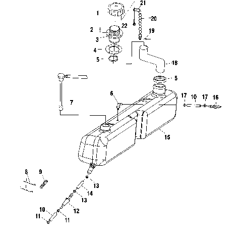 OIL TANK - W025199D/W025199I (4971327132A12)