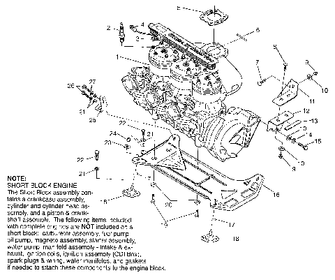 ENGINE MOUNTING SL 780 B964087 and Intl. SL 780 I964087 (4935523552B001)