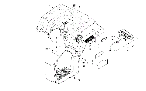REAR BODY AND TAILLIGHT ASSEMBLY [302213]