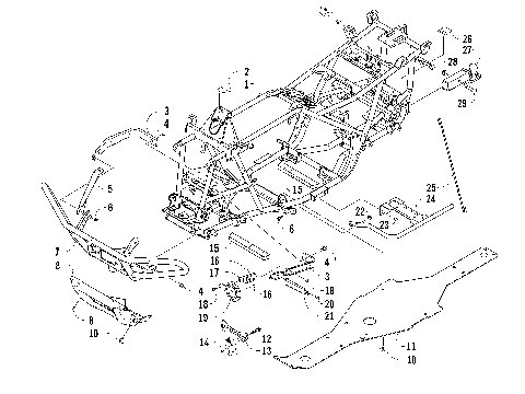 FRAME AND RELATED PARTS [96118]