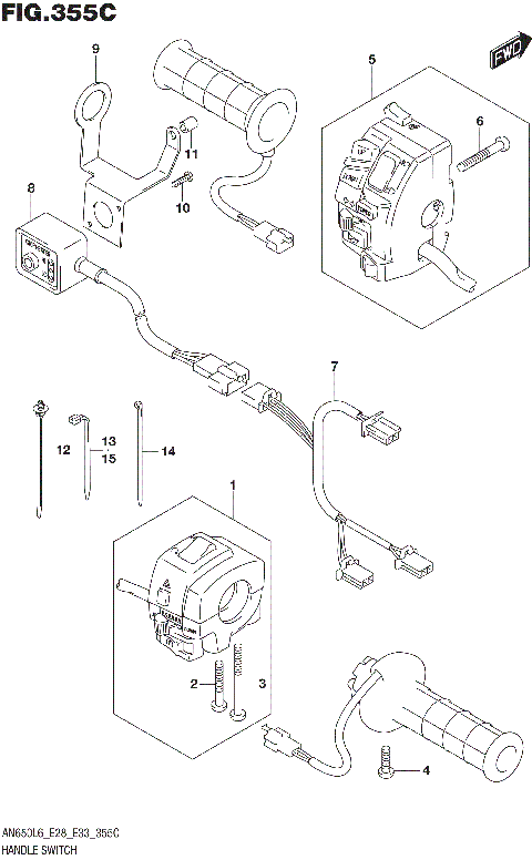 HANDLE SWITCH (AN650ZL6 E33)