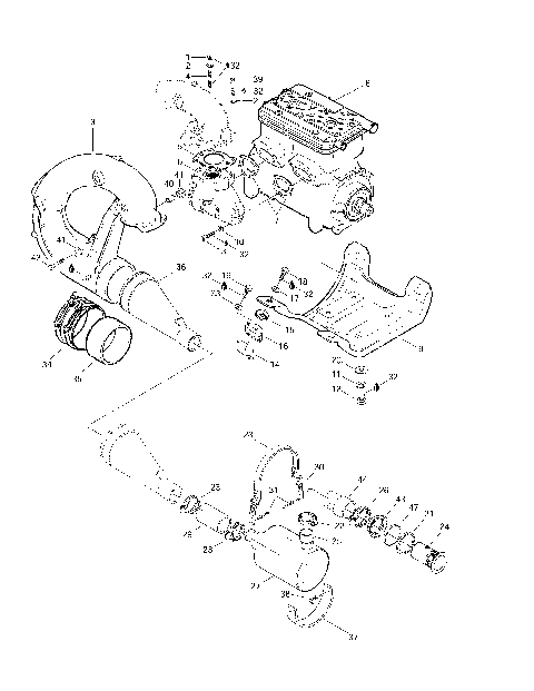 01- Engine Support And Muffler