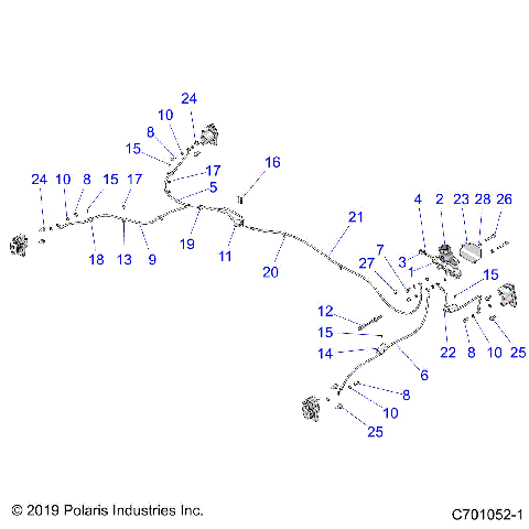 BRAKES, BRAKE LINES and MASTER CYLINDER - Z20CHA57K2 (C701052-1)