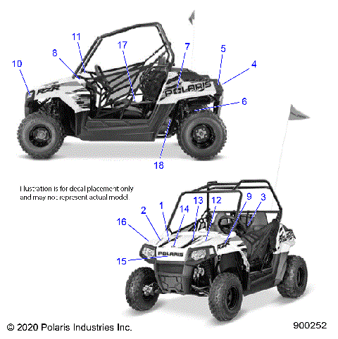 BODY, DECALS - Z21YAV17N2/N4 (900252)